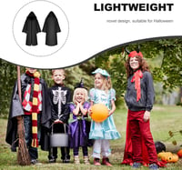 BESPORTBLE Fekete Gyerek Köpeny Halloween Jelmez Varázslóköpeny L-es 6