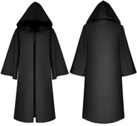 BESPORTBLE Fekete Gyerek Köpeny Halloween Jelmez Varázslóköpeny L-es 1