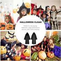 BESPORTBLE Fekete Gyerek Köpeny Halloween Jelmez Varázslóköpeny L-es 9