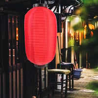 BESPORTBLE Japánsky lampión v štýle sushi baru, vodoodolné závesné svietidlo, dekorácia pre hotely a reštaurácie, 45 cm, červený 3