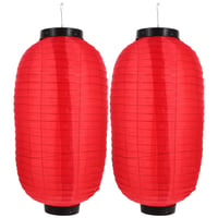 BESPORTBLE Japánsky lampión v štýle sushi baru, vodoodolné závesné svietidlo, dekorácia pre hotely a reštaurácie, 45 cm, červený 1