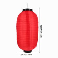 BESPORTBLE Japánsky lampión v štýle sushi baru, vodoodolné závesné svietidlo, dekorácia pre hotely a reštaurácie, 45 cm, červený 4