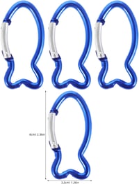 BESPORTBLE Karabiner Halak 10db Rozsdamentes Acél Karabiner Horog 5