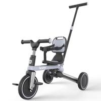 besrey KSE02 sklopivi tricikl s roditeljskom ručkom, odvojivim pedalama - za uzrast od 1 do 3 godine - tamnosiva 2