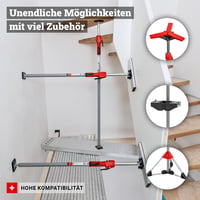 Stropná a montážna podpera BESSEY STE300 s pumpovacou pákou, rozsah nastavenia 1700–3000 mm, nosnosť 350 kg, ovládanie jednou rukou 7