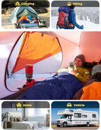 Bessport Múmia Hálózsák -10°C -15°C 4 Évszakos Vízlepergető Túra Kemping Hálózsák Felnőtteknek 198cm-ig Kék 6