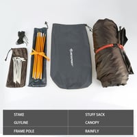 Bessport ultralight sátor 1-3 személyes, vízálló kupola sátor kempinghez és túrázáshoz 6