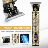 Bestauty 2-in-1 Hajvágó és Szakállvágó Készlet - Vízálló Orr- és Fülszőrzet Trimmelő, 2500 mAh Akkumulátor, Barna Színben - Brown 5