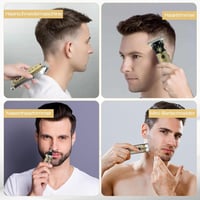 Bestauty 2-in-1 Hajvágó és Szakállvágó Készlet - Vízálló Orr- és Fülszőrzet Trimmelő, 2500 mAh Akkumulátor, Barna Színben - Brown 2