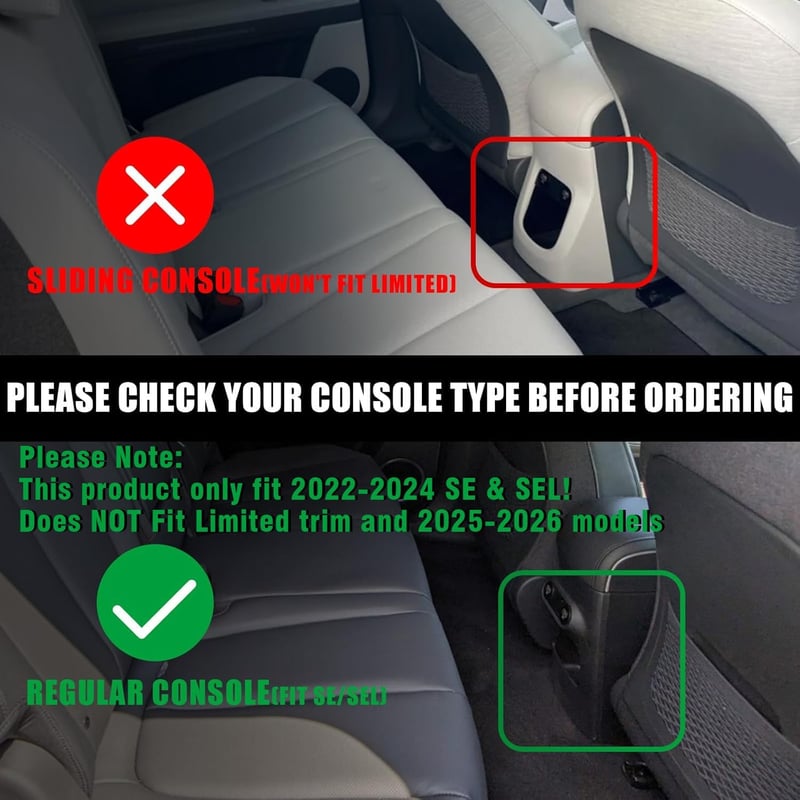 BestEvMod Hyundai Ioniq 5 Autószőnyeg Gumírozott Minden Évszakra 2022-2024 - 1st and 2nd Series Non Slip Console Version