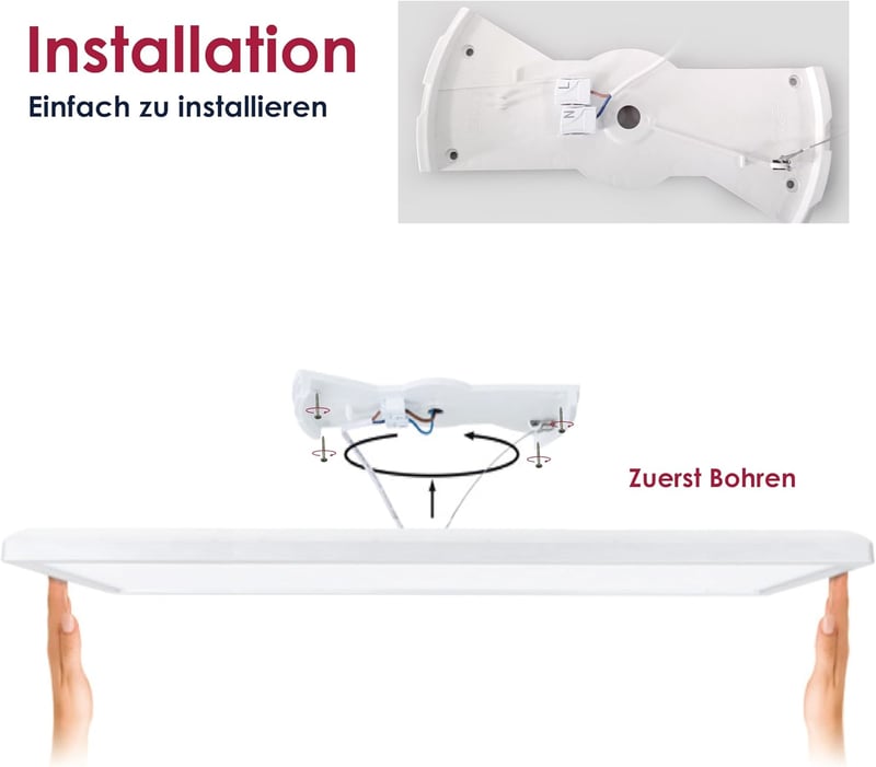 BestLuz LED Panel Mennyezeti Lámpa 580x200mm Dimmelhető Semleges Fehér