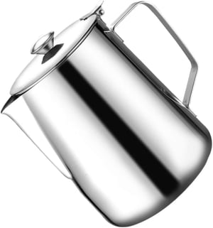 Recipient pentru lapte din oțel inoxidabil BESTonZON cu capac - 600 ml