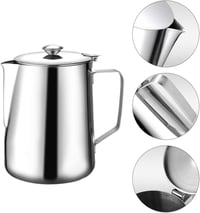 BESTonZON Tejkiöntő Rozsdamentes Acél 600ml Tejhabosító Kávé Cappuccino Latte 9
