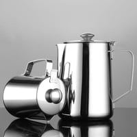 BESTonZON Tejkiöntő Rozsdamentes Acél 600ml Tejhabosító Kávé Cappuccino Latte 5