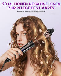 Set de Ondulator 5 în 1 BESTOPE PRO cu Perie Termică, 3 Ondulatoare Ceramice (9-25 mm), Placă de Îndreptat Părul, 13 Trepte de Temperatură, cu Mănușă Termorezistentă și Covoraș 5