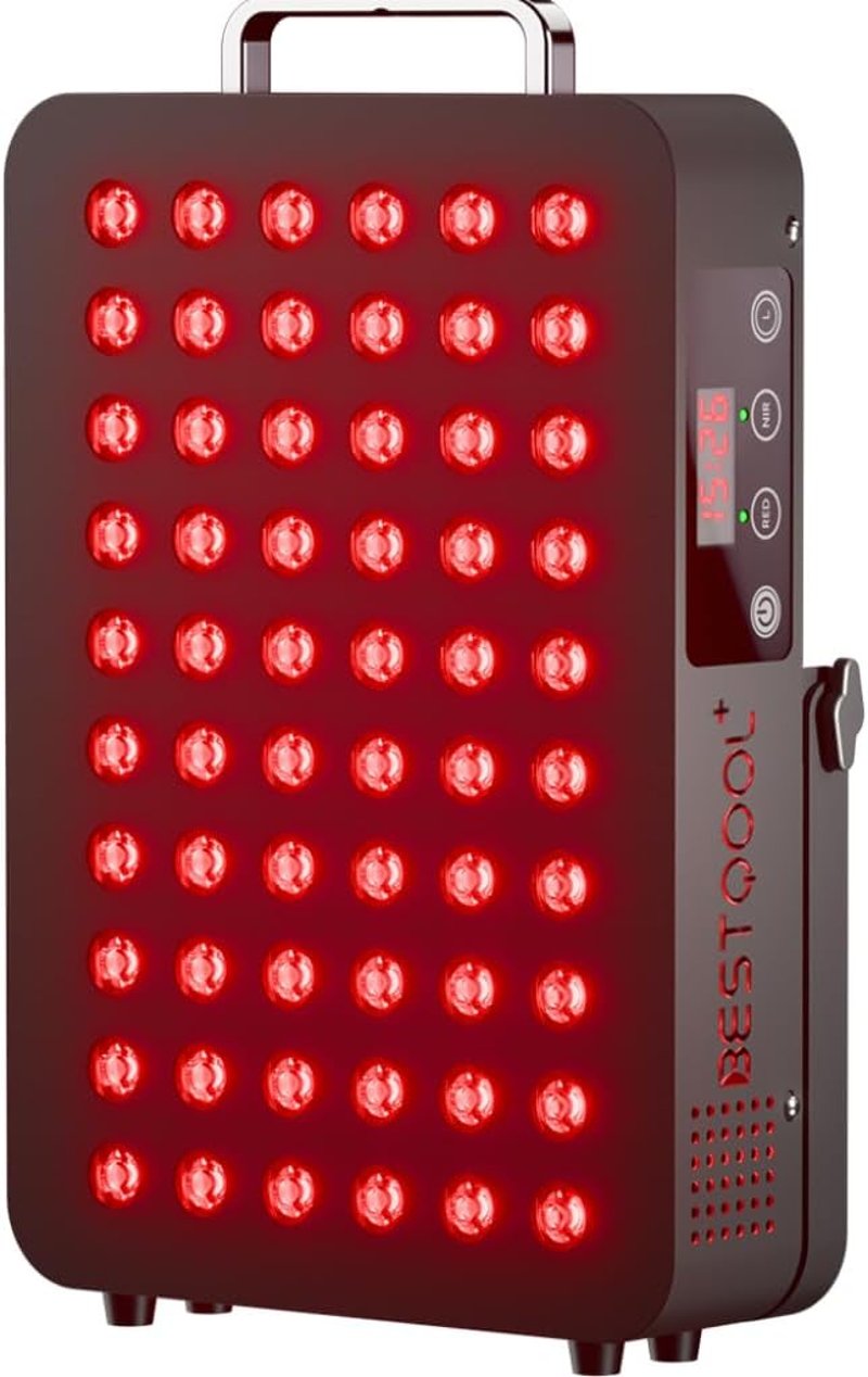 BestQool 660nm 850nm Vörös Fény Terápia Panel 60 LED 105W Professzionális