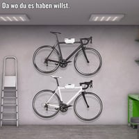 BESTRIDE KEEPER Kerékpár Falitartó Fehér Locking Shelf Fixie Rögzítő 4