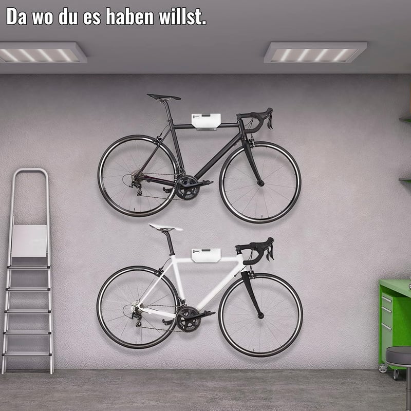 BESTRIDE KEEPER Kerékpár Falitartó Fehér Locking Shelf Fixie Rögzítő