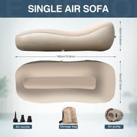 Bestrip Felfújható Kanapé Elektromos Pumpával, Camping Lounger 180x70cm 7