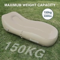 Bestrip Felfújható Kanapé Elektromos Pumpával, Camping Lounger 180x70cm 3