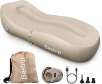 Bestrip Felfújható Kanapé Elektromos Pumpával, Camping Lounger 180x70cm 1