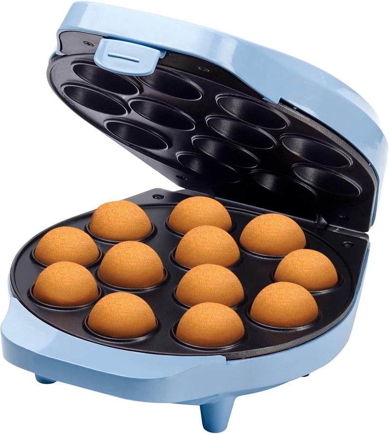 Bestron 700W Retro Cake Pop Készülék Kék Antilengő Bevonattal és Kiegészítőkkel