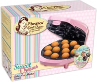 Bestron 700W Retro Cake Pop Készülék Rózsaszín - Készlet Villával és 12 Pálcikával 6