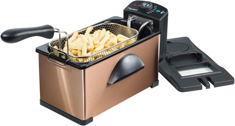 Bestron AF351 Hidegzóna Fritőz 2200W 3,5L Rozsdamentes Acél
