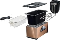 Bestron AF351 Hidegzóna Fritőz 2200W 3,5L Rozsdamentes Acél 2