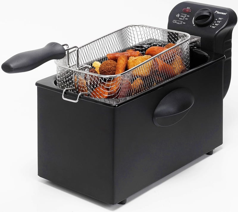 Bestron AF357B olajsütő 3,5L hidegzóna technológiával, 2000W, szabályozható hőmérséklet