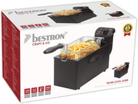 Bestron AF357B olajsütő 3,5L hidegzóna technológiával, 2000W, szabályozható hőmérséklet 5
