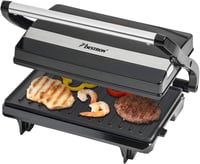 Bestron APM123Z elektromos kontakt grill 700W, fekete panini sütő, krumplitálca 2