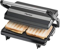 Bestron APM123Z elektromos kontakt grill 700W, fekete panini sütő, krumplitálca 1