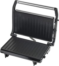 Bestron APM123Z elektromos kontakt grill 700W, fekete panini sütő, krumplitálca 4