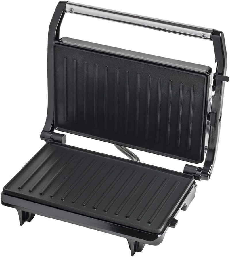 Bestron APM123Z elektromos kontakt grill 700W, fekete panini sütő, krumplitálca