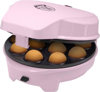Bestron ASW238P 3az1-ben retró süteménysütő rózsaszín, 700W, 3 cserélhető lemez 2