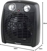 Bestron Elektromos Fűtőtest Fekete - Gyors Melegítés 5