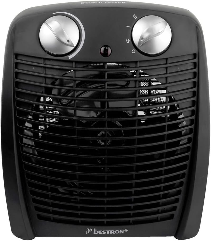 Bestron Elektromos Fűtőtest Fekete - Gyors Melegítés