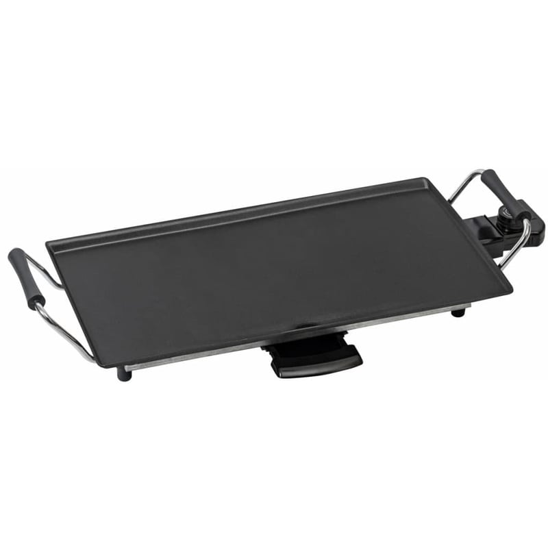Elektrický stolný gril Bestron Plancha Teppanyaki s nepriľnavým povrchom, pre 4 osoby, s plynulou reguláciou teploty, čierny