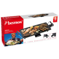 Elektrický stolný gril Bestron Plancha Teppanyaki s nepriľnavým povrchom, pre 4 osoby, s plynulou reguláciou teploty, čierny 4
