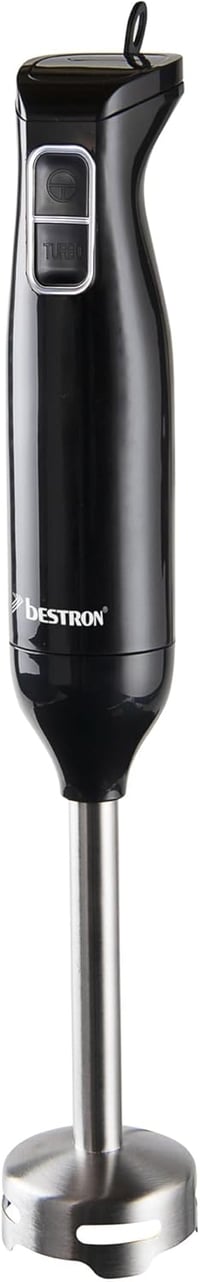 Bestron Merülőmixer 2 Fokozat Rozsdamentes Acél Ergonomikus Fogantyú Fekete 1