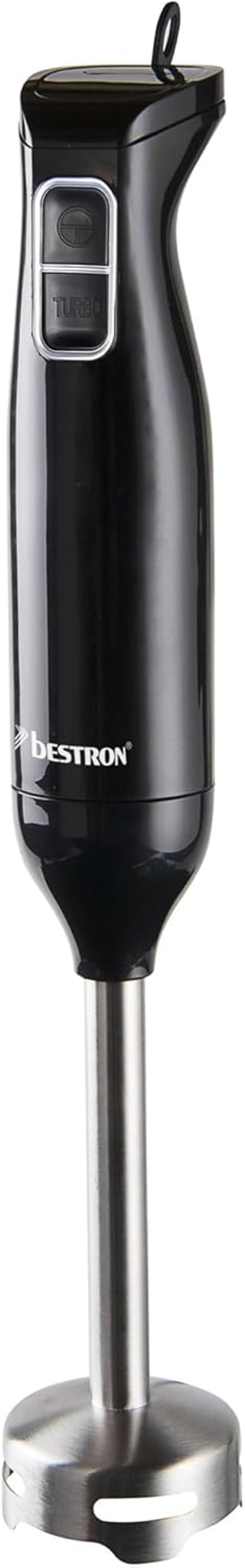 Bestron Merülőmixer 2 Fokozat Rozsdamentes Acél Ergonomikus Fogantyú Fekete