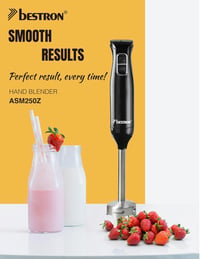 Bestron Merülőmixer 2 Fokozat Rozsdamentes Acél Ergonomikus Fogantyú Fekete 2