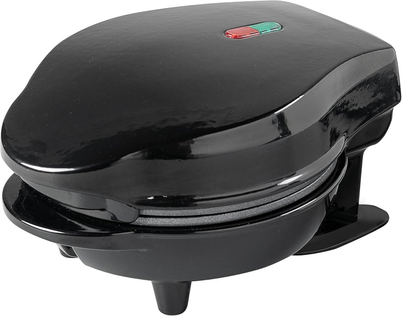 Bestron Mini Gofrisütő Antilengő Bevonattal, 550W, Fekete