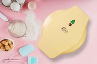 Bestron Mini Sütemény Sütő Állatos Mintákkal, Wafflekészítő 700W Sárga 4