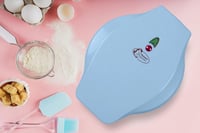 Bestron Mini Sütikészítő Gofrisütő Állat Mintás Tapadásmentes Bevonattal 700W Kék 3