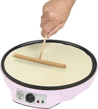 Bestron Palacsintasütő 30cm Retro Design Rozsdamentes Bevonattal 1000W 2