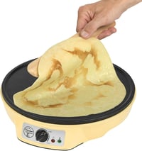 Aparat de făcut clătite retro Bestron Sweet Dreams - Ø 30 cm, 1000W, galben 5