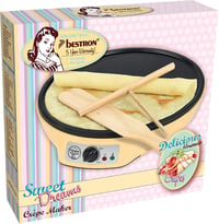Aparat de făcut clătite retro Bestron Sweet Dreams - Ø 30 cm, 1000W, galben 7
