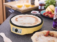 Aparat de făcut clătite retro Bestron Sweet Dreams - Ø 30 cm, 1000W, galben 6